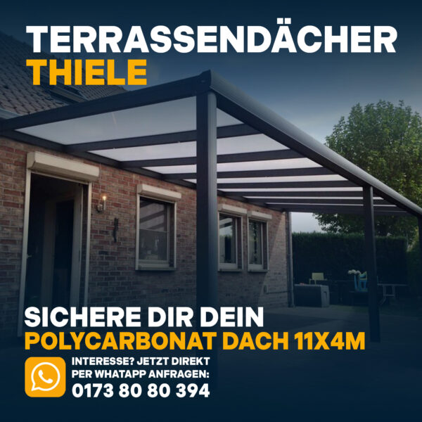 Terrassenüberdachung 11,06m x 4m