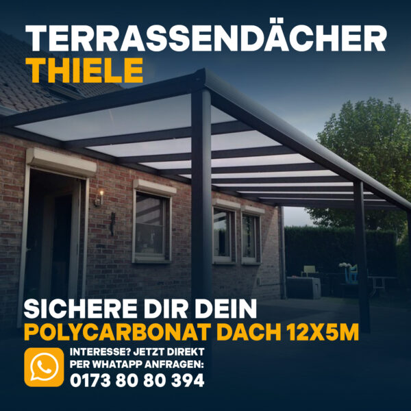 Terrassenüberdachung 12,06m x 5m